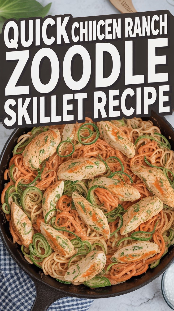 Chicken Ranch Zoodle Skillet