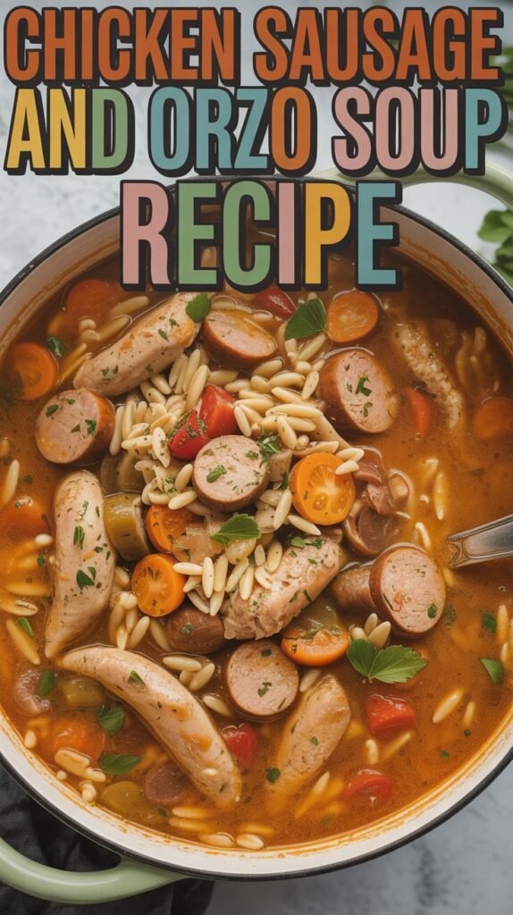 Chicken Sausage and Orzo Soup