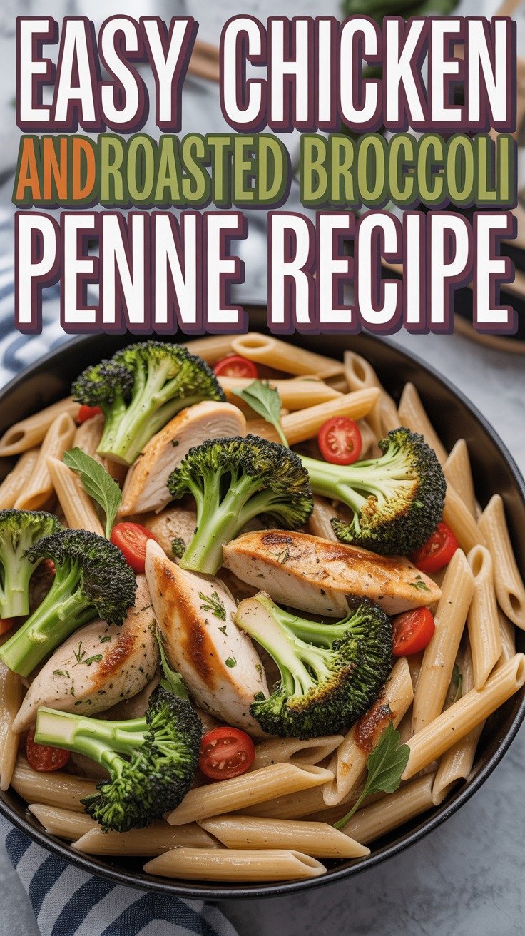 Chicken and Roasted Broccoli Penne