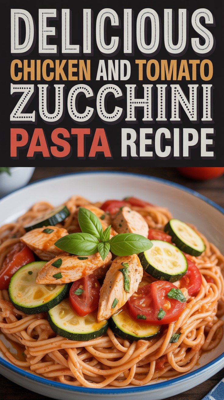 Chicken and Tomato Zucchini Pasta