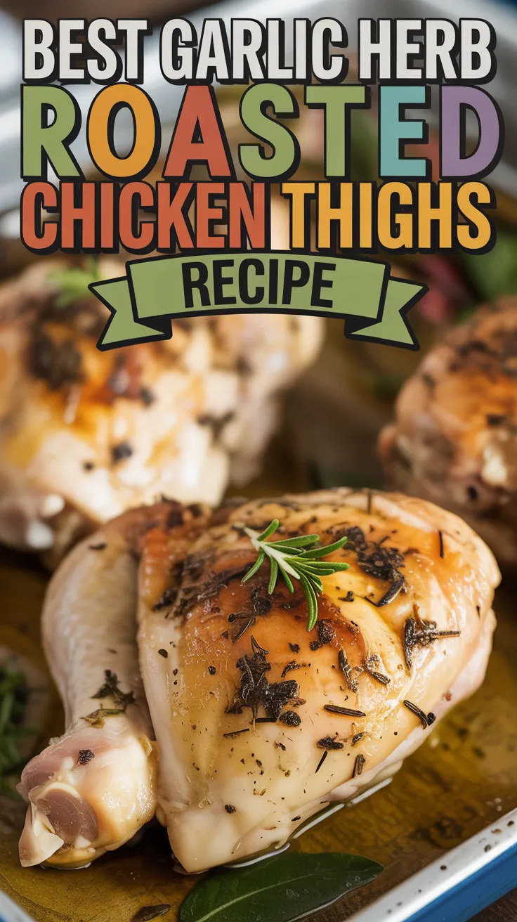 Garlic Herb Roasted Chicken Thighs