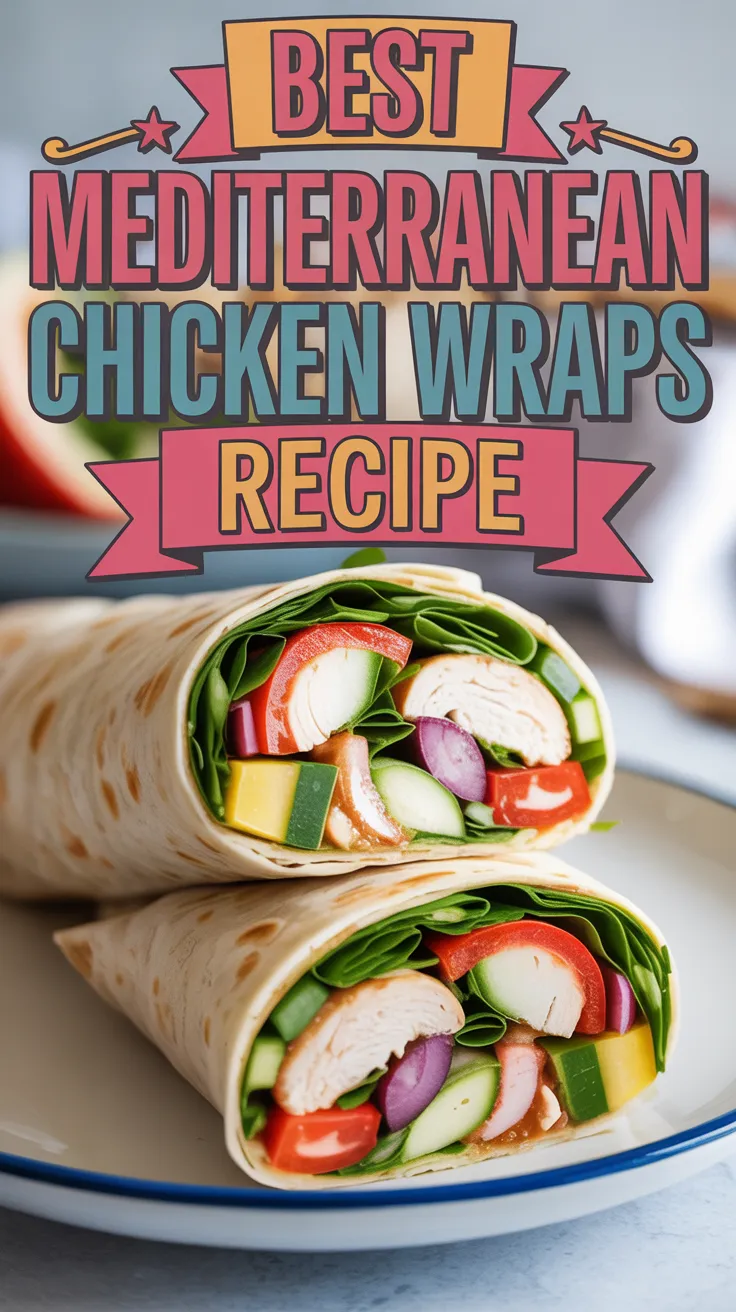 Mediterranean Chicken Wraps