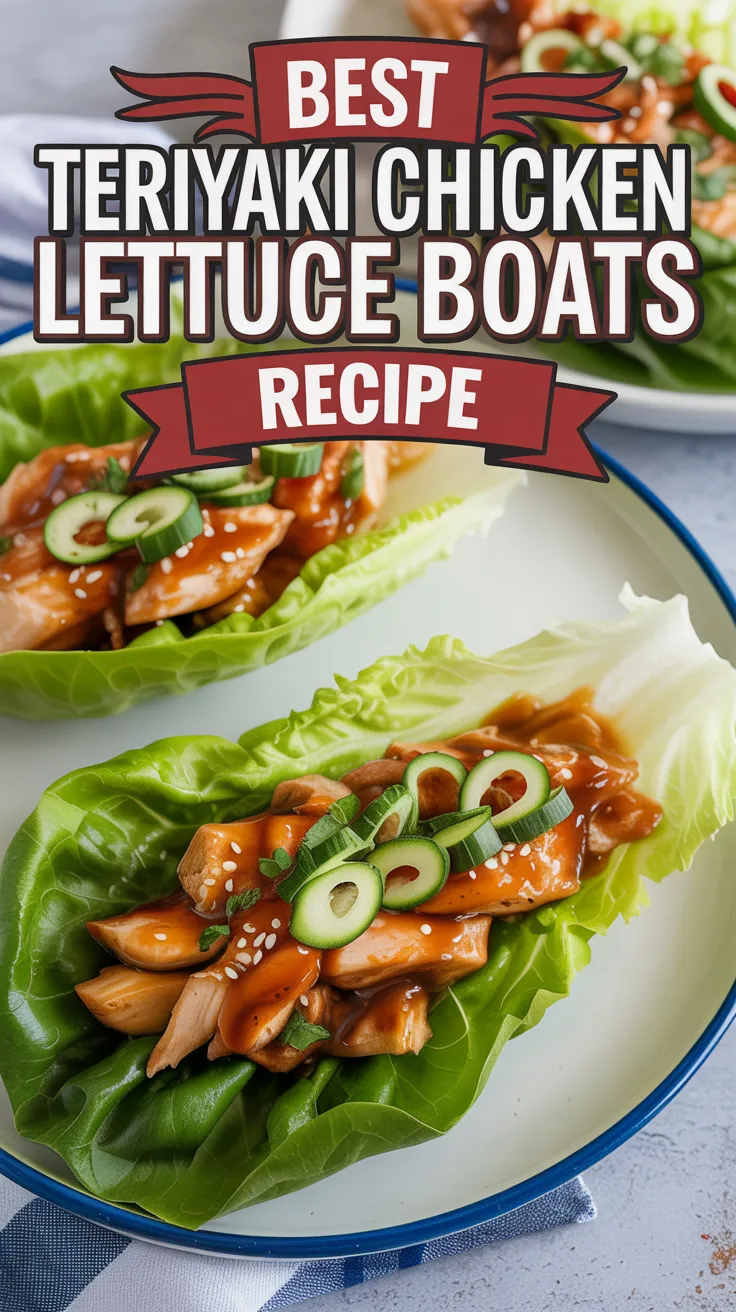 Teriyaki Chicken Lettuce Boats