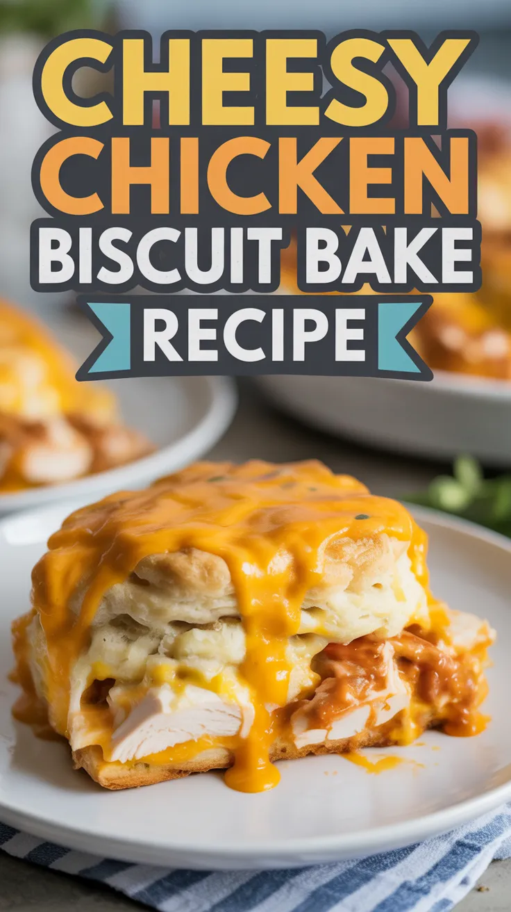 Cheesy Chicken Biscuit Bake