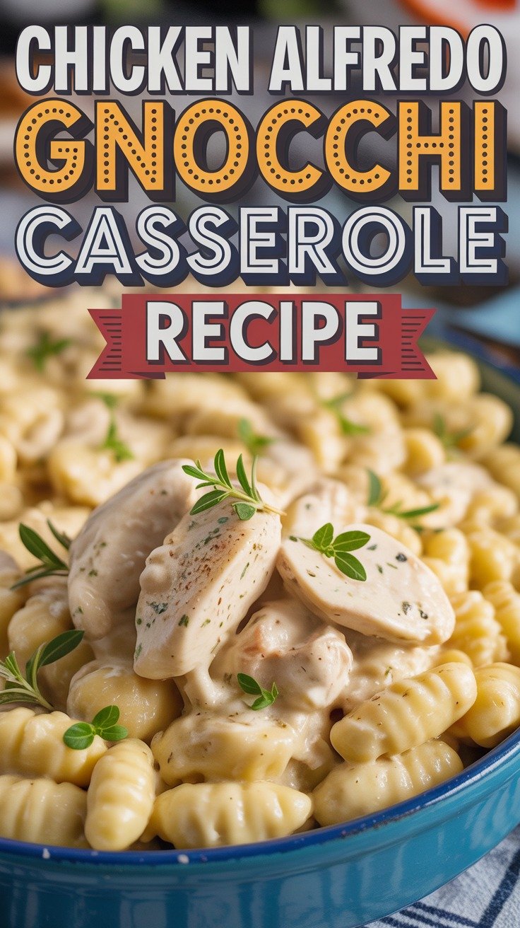 Chicken Alfredo Gnocchi Casserole