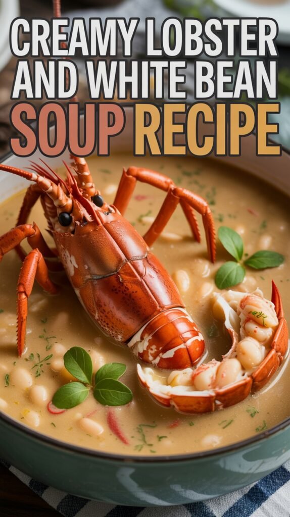 Creamy Lobster and White Bean Soup