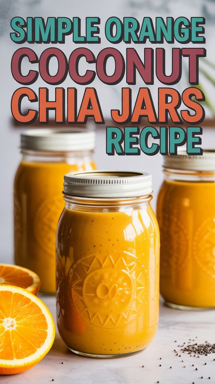 Orange Coconut Chia Jars