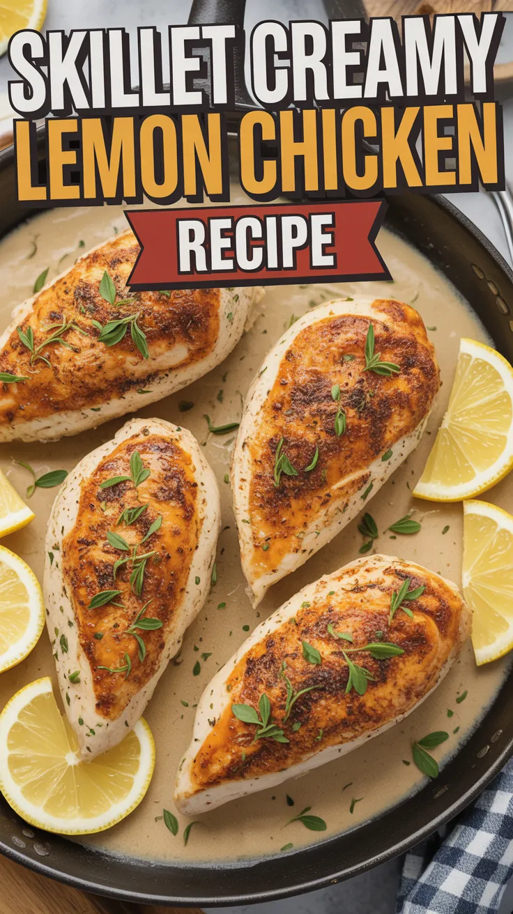 Skillet Creamy Lemon Chicken