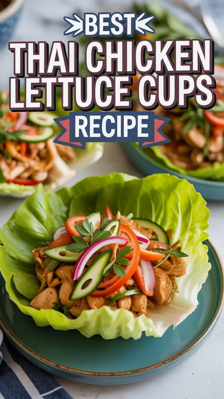 Thai Chicken Lettuce Cups