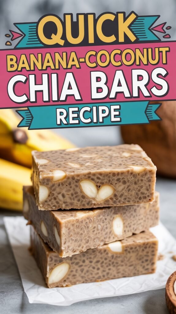Banana-Coconut Chia Bars