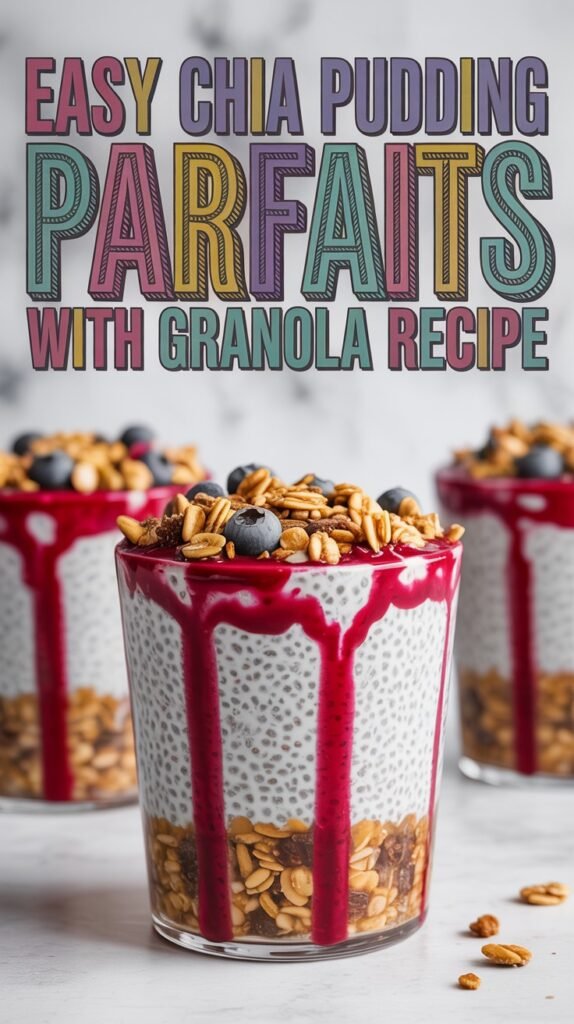 Chia Pudding Parfaits with Granola
