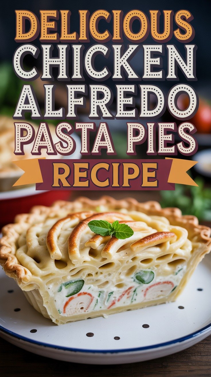 Chicken Alfredo Pasta Pies