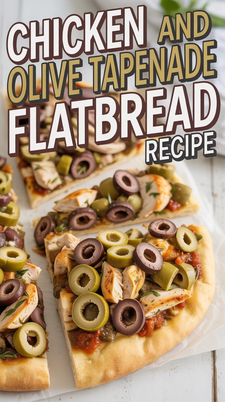 Chicken and Olive Tapenade Flatbread