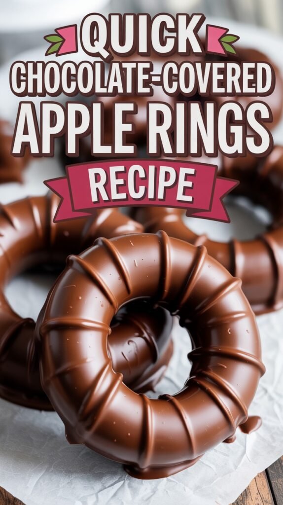 Chocolate-Covered Apple Rings