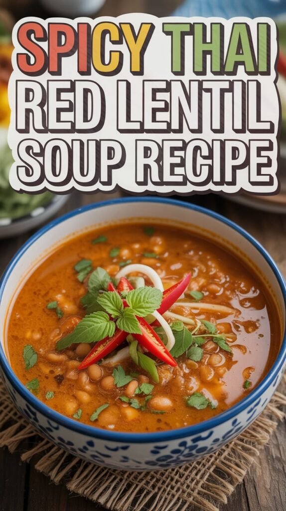 Spicy Thai Red Lentil Soup