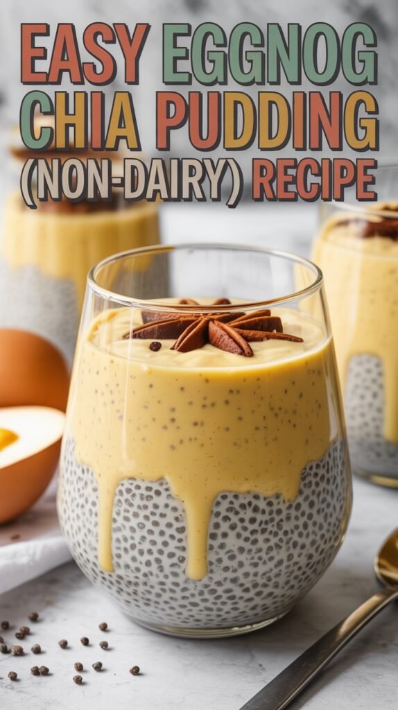 Eggnog Chia Pudding