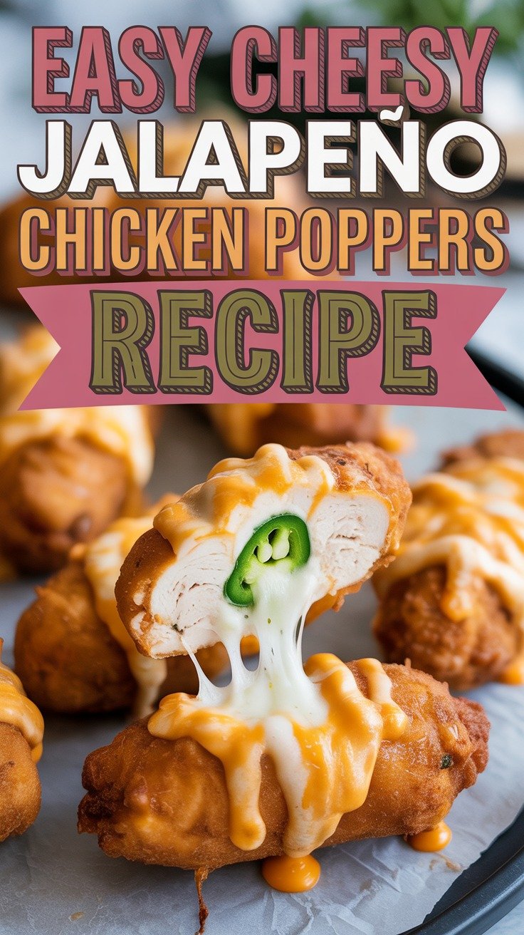 Cheesy Jalapeño Chicken Poppers