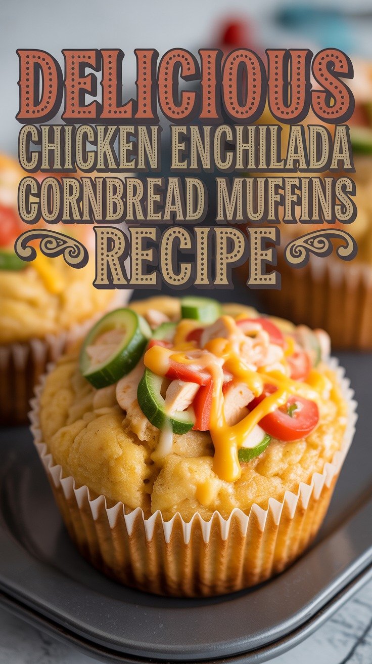 Chicken Enchilada Cornbread Muffins