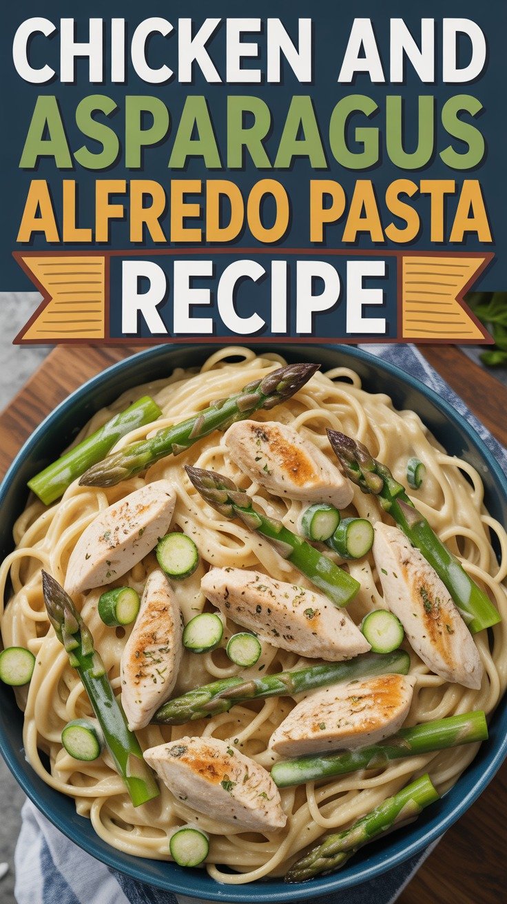 Chicken and Asparagus Alfredo Pasta