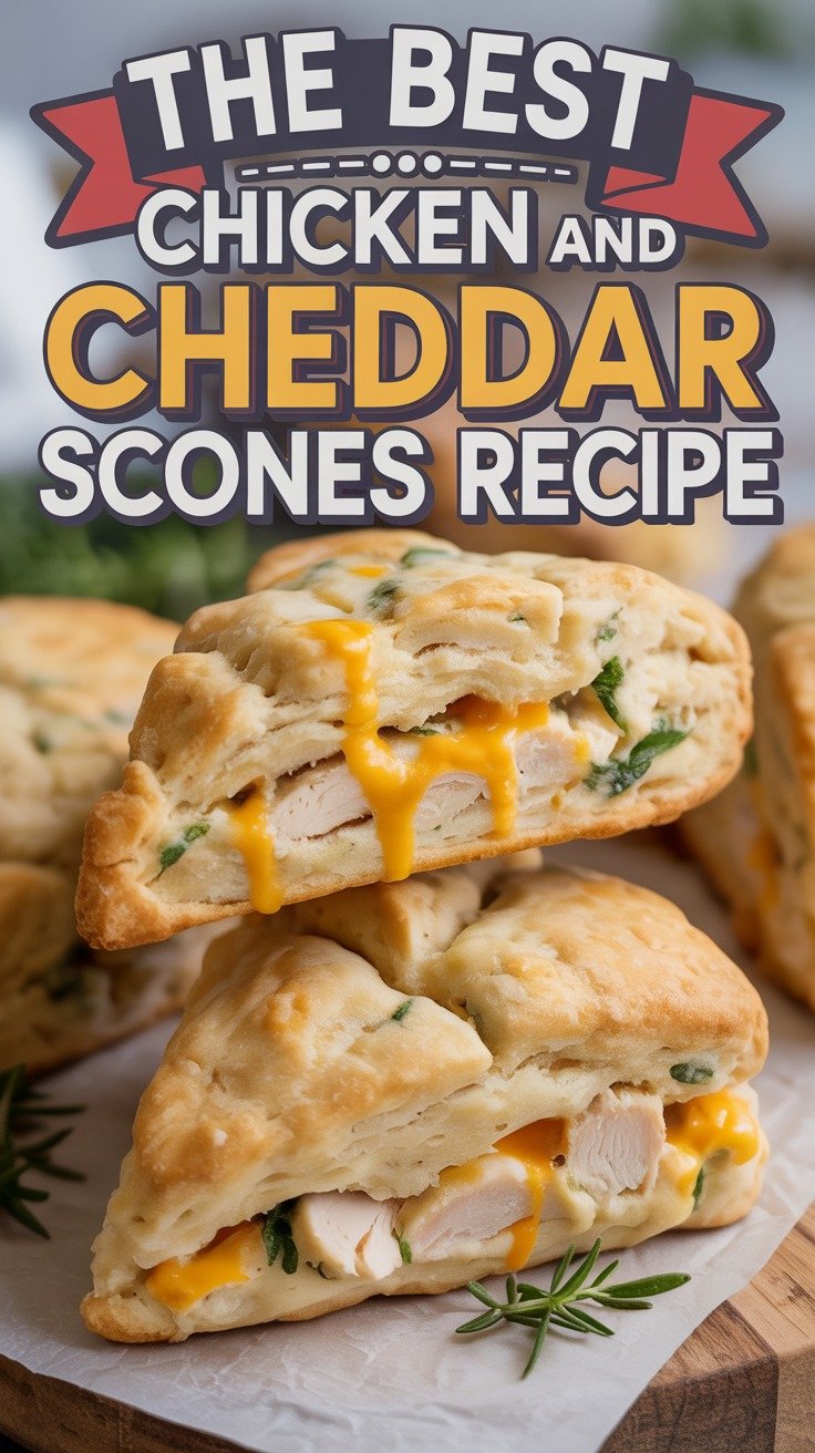 Chicken and Cheddar Scones