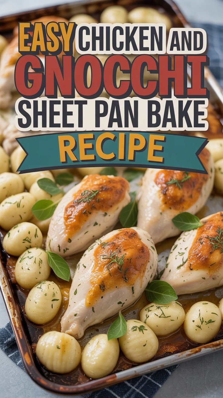 Chicken and Gnocchi Sheet Pan Bake