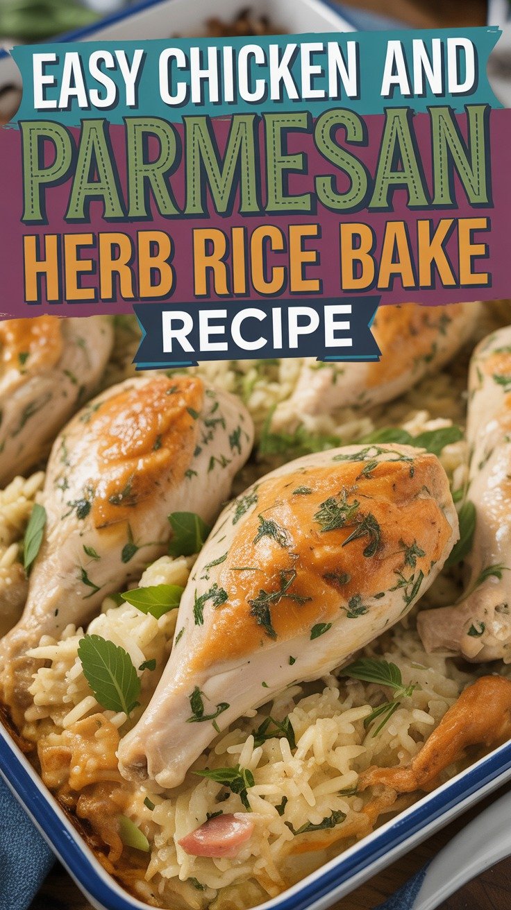 Chicken and Parmesan Herb Rice Bake