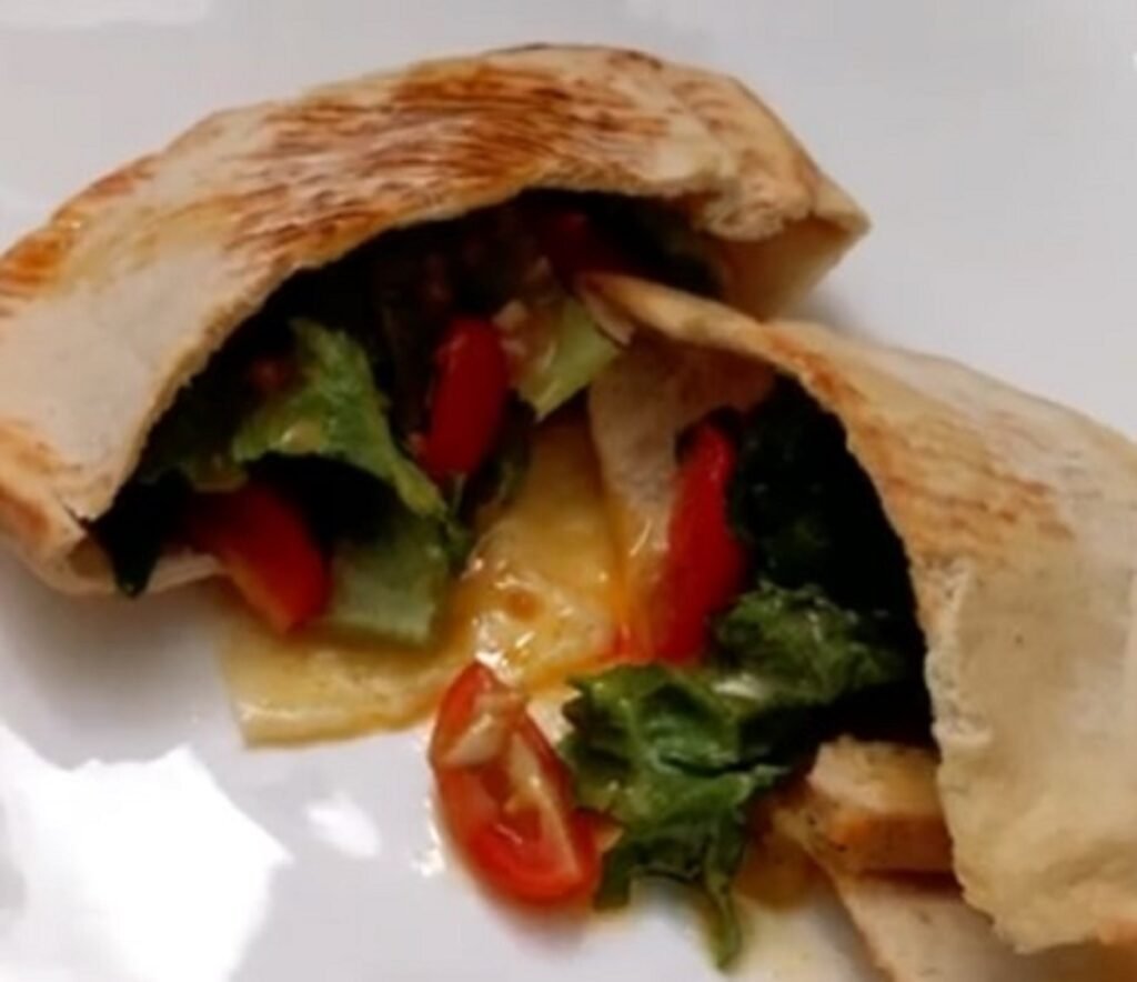 Delicious Chicken Caesar Stuffed Pitas Recipe
