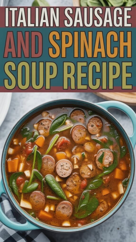 Italian Sausage and Spinach Soup