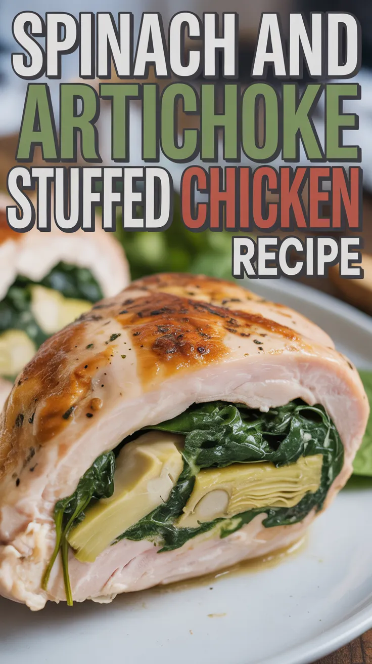 Spinach and Artichoke Stuffed Chicken
