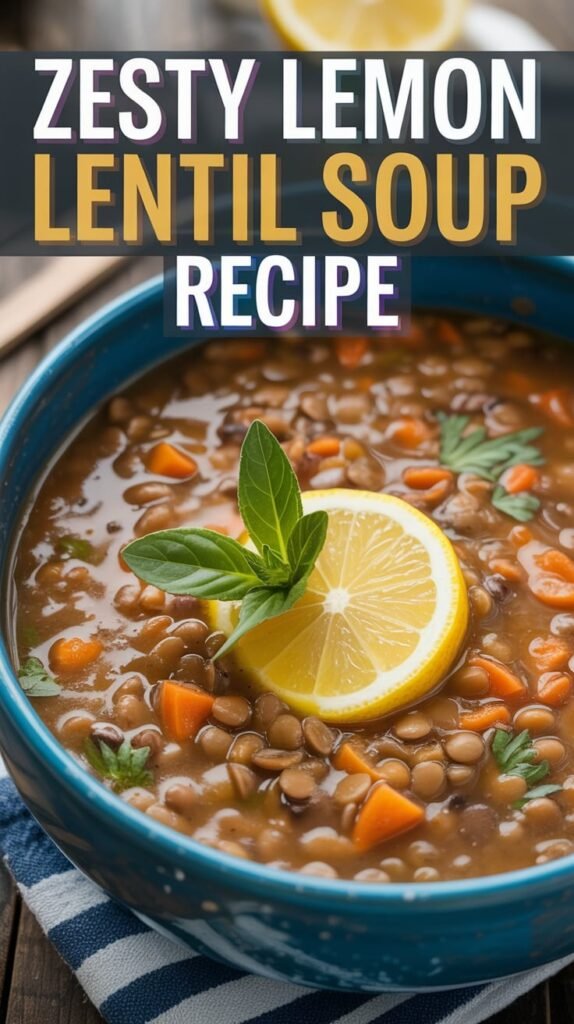 Zesty Lemon Lentil Soup