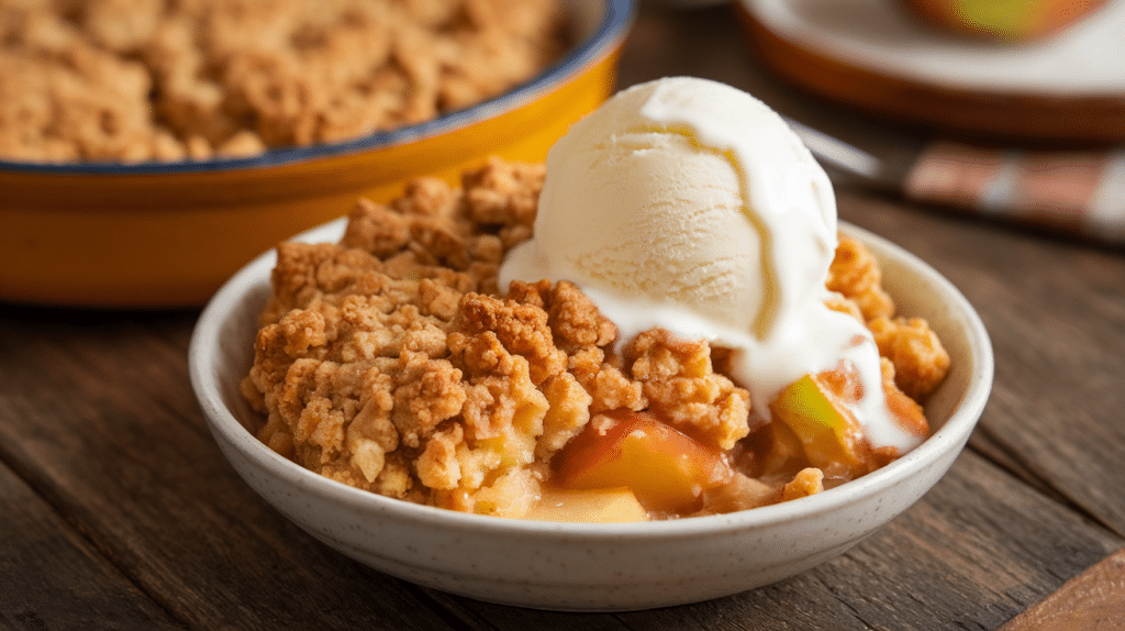 Apple Cinnamon Microwave Crumble