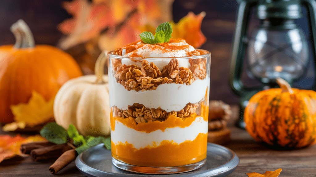 Pumpkin and Yogurt Parfaits