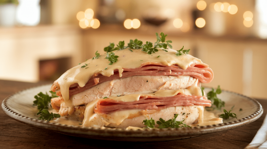 Slow Cooker Chicken Cordon Bleu