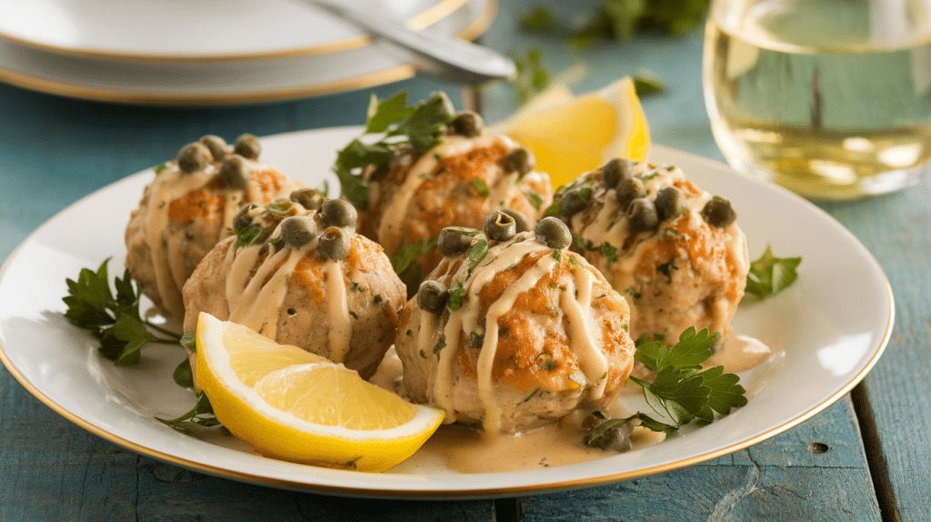 Chicken Piccata Meatballs