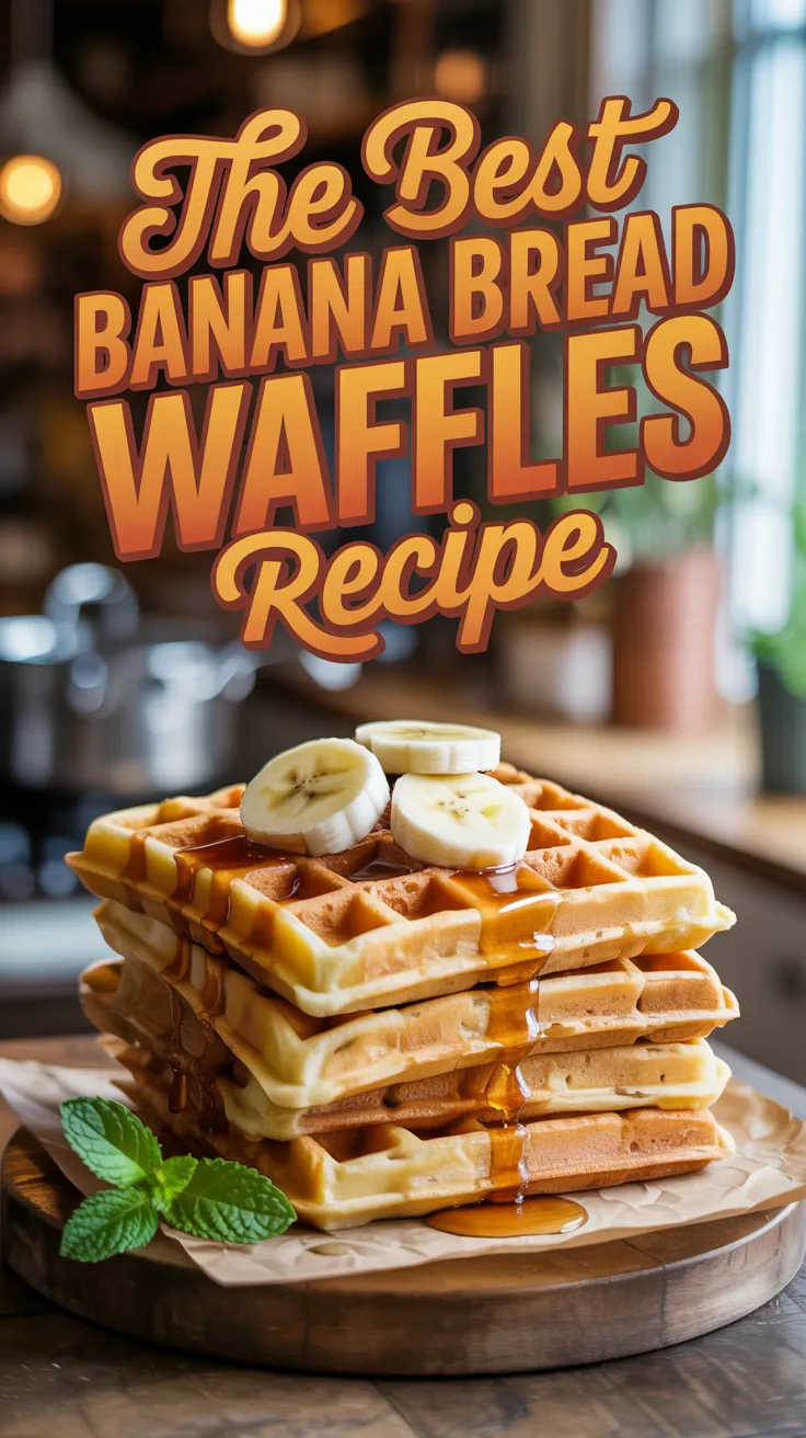 Banana Bread Waffles