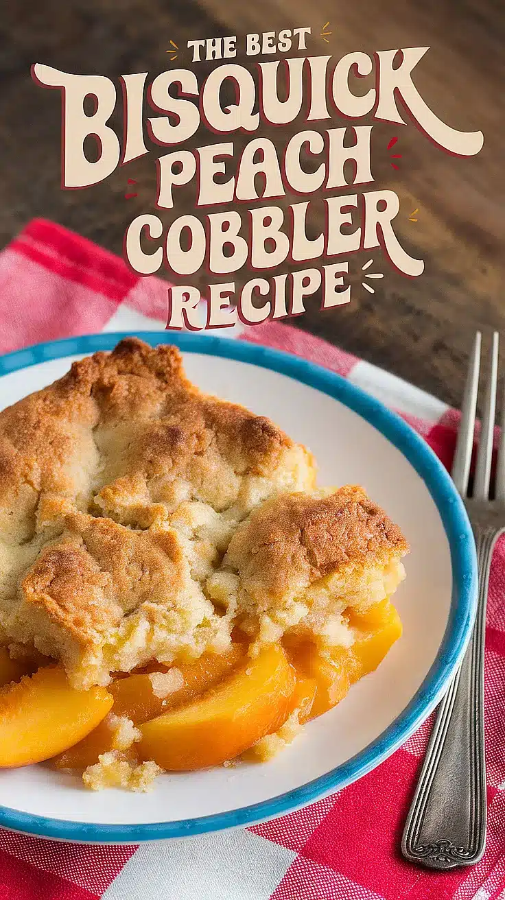 Bisquick Peach Cobbler