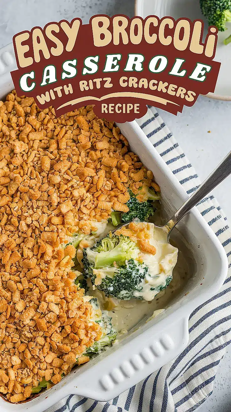 Broccoli Casserole with Ritz Crackers