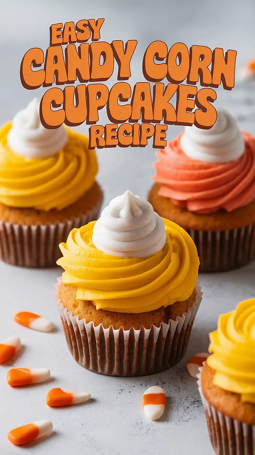 Candy Corn Cupcakes