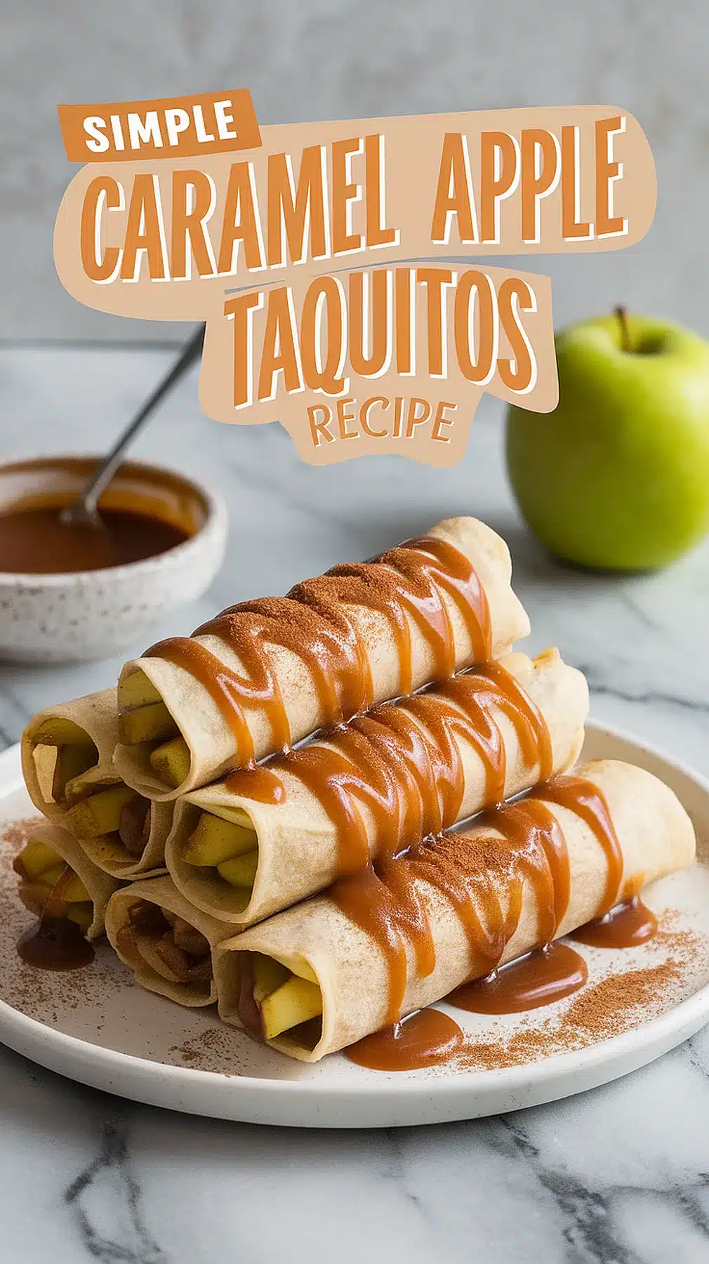 Caramel Apple Taquitos