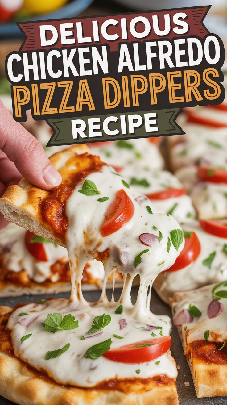 Chicken Alfredo Pizza Dippers