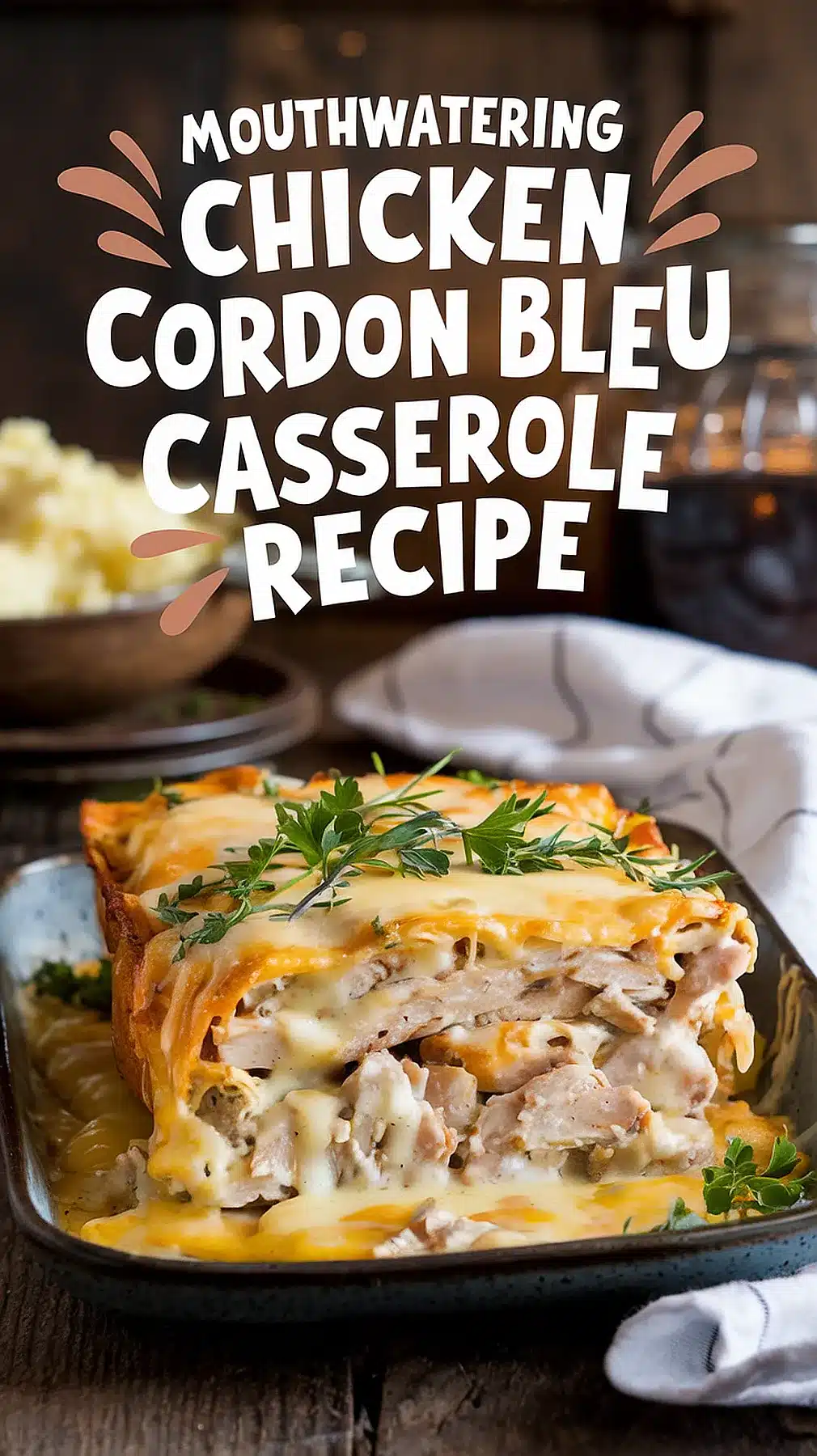 Chicken Cordon Bleu Casserole