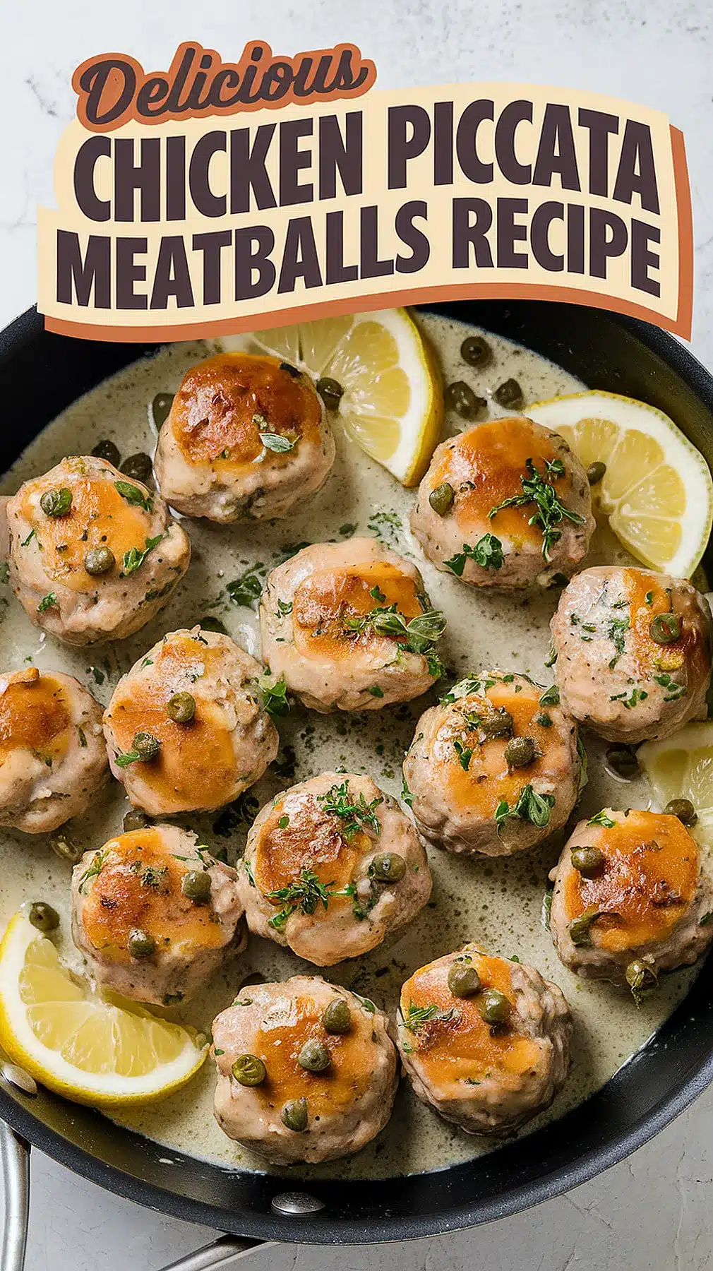 Chicken Piccata Meatballs