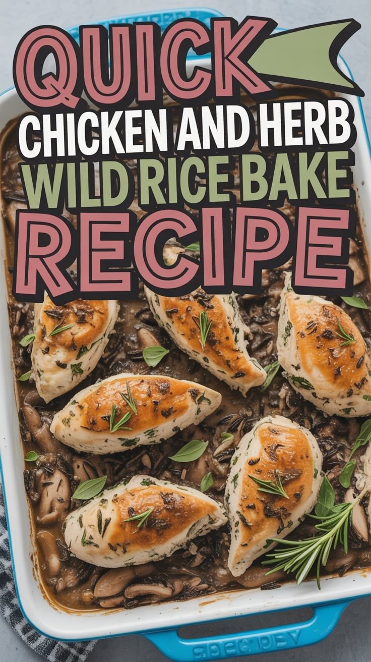 Chicken and Herb Wild Rice Bake