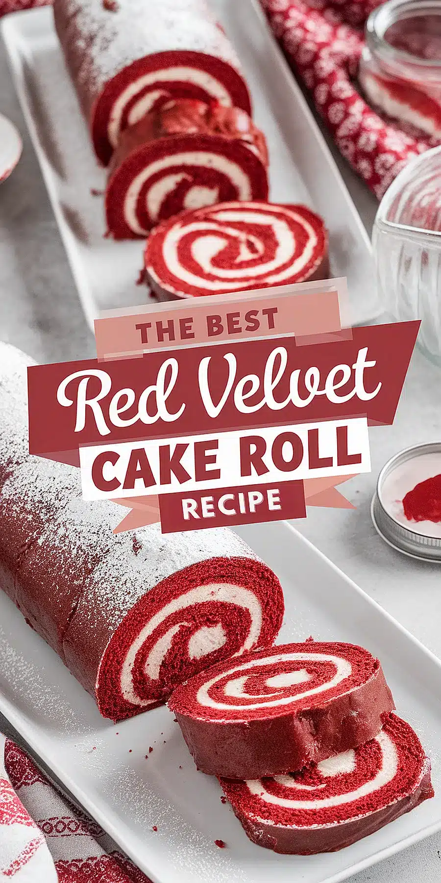 Red Velvet Cake Roll Recipe