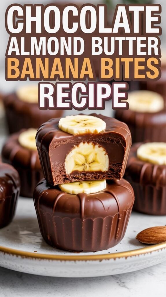 Chocolate Almond Butter Banana Bites
