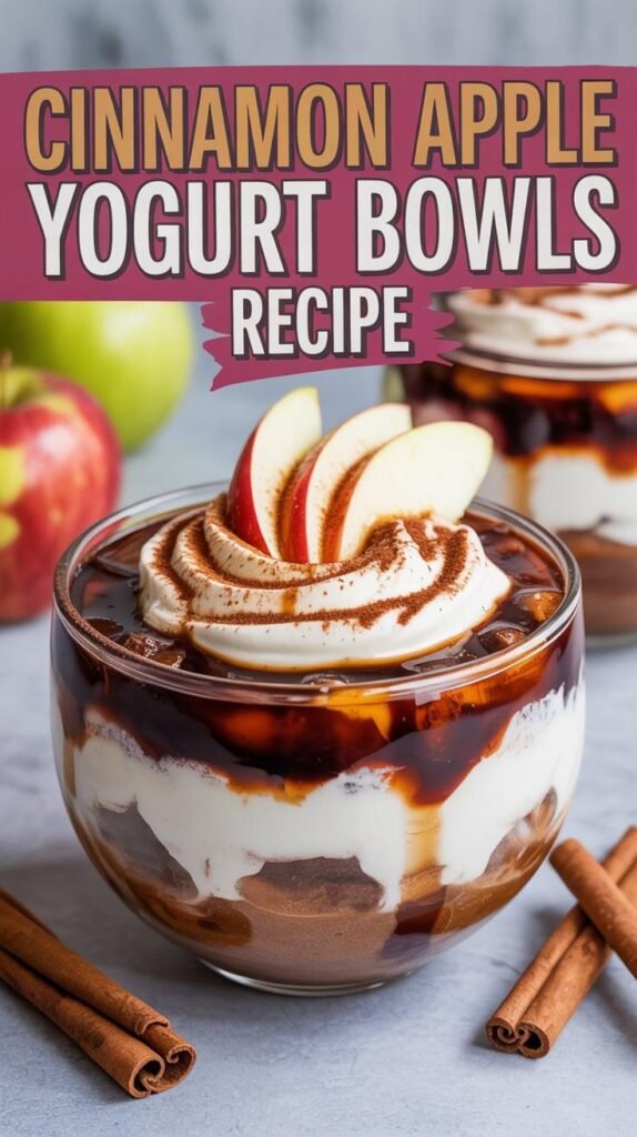 Cinnamon Apple Yogurt Bowls