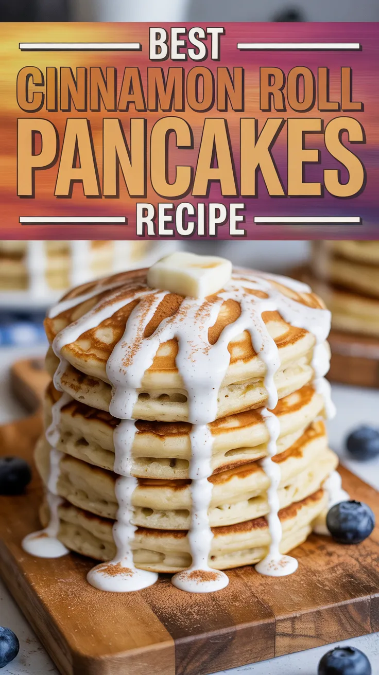 Cinnamon Roll Pancakes