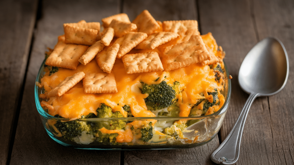 Broccoli Casserole with Ritz Crackers