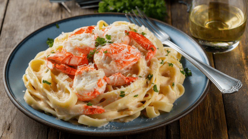 Crab Fettuccine Alfredo