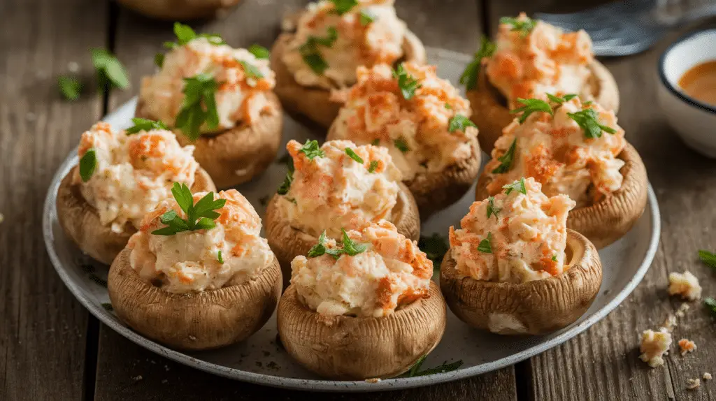 Crab Stuffed Mushrooms